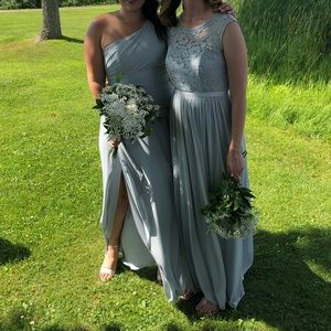 Formal floor length dress in mystic